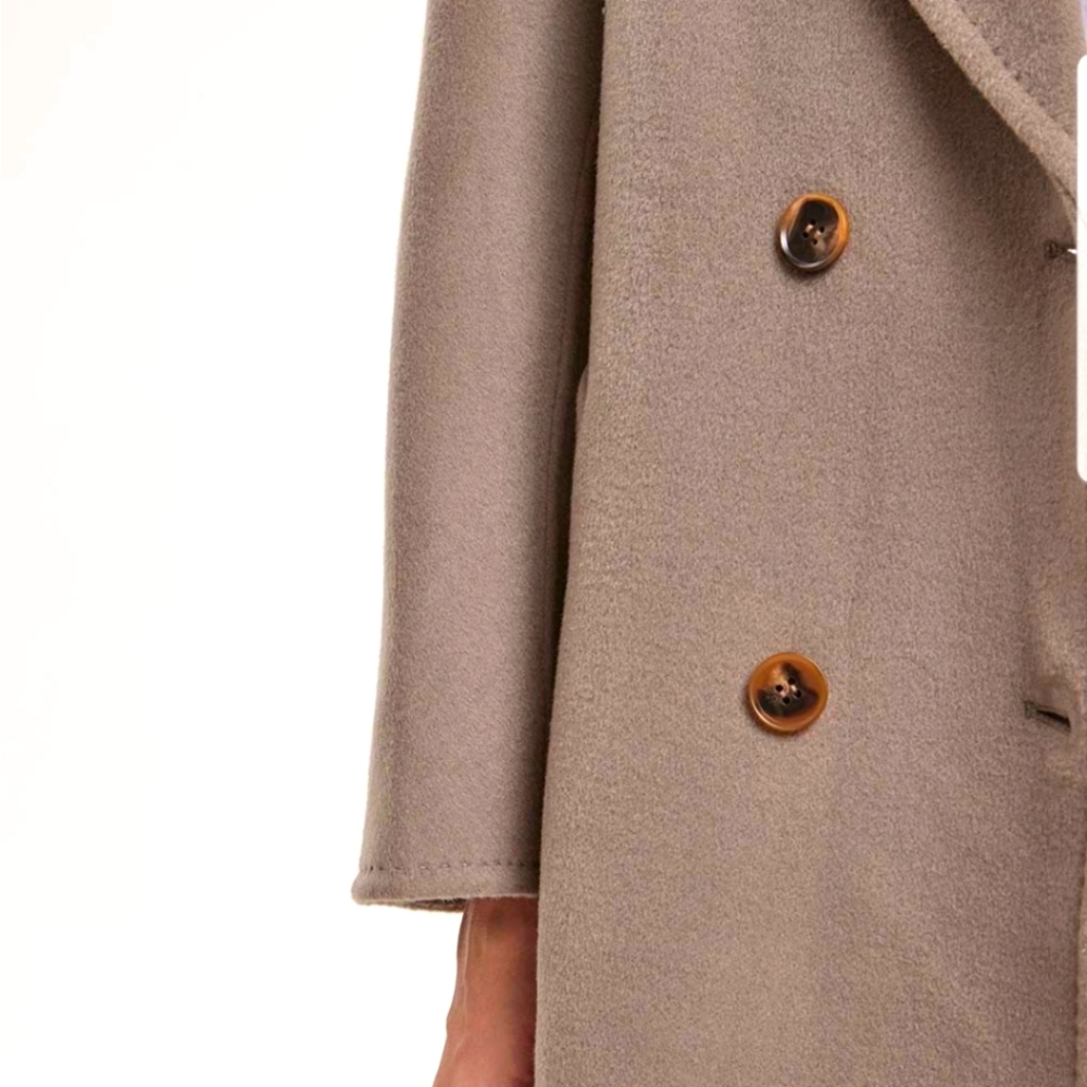 Women's Double-Breasted Coat - Picture 5 of 13